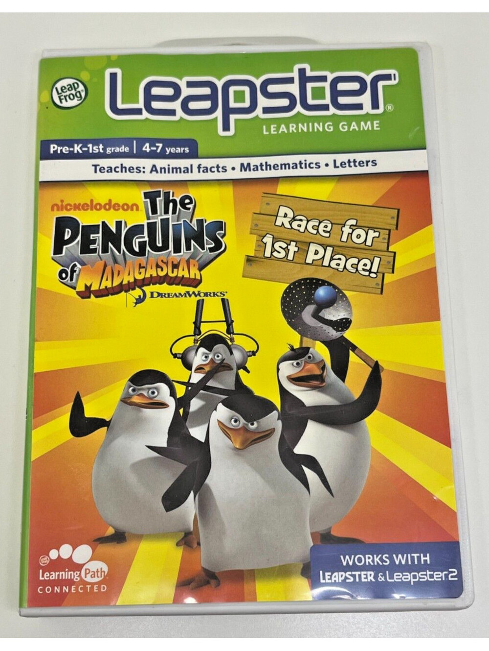Nickelodeon The Penguins of Madagascar Race for First Place Leap Frog Leapster